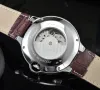 mens womens tank watches Fashion mechanical automatic luxury watch Leather strap Diamond Moon Phase movement wristwatches men