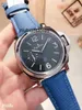 Luxury Watch Classic Men Automatic Mechanical Sapphire rostfritt stål Klockor Silver Black Blue Canvas Läder Lysande klockor WristwatchEpaner Watch Liu EJK