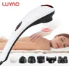 Luyao Electric Massager Back Neck Massage Hammer Vibration Stick Roller Cervical Body Massage Relaxationssmärta 6 I 1 T1911168414839