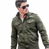Masculino de alta qualidade militar workwear outono jaqueta masculina casual cott tamanho grande uniforme militar jaqueta militar roupas 4xl g4gm #