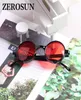 Lunettes de soleil rondes femmes hommes Steampunk petites lunettes de soleil transparentes pour femme mode Vintage Style Punk rétro Shades5843568