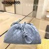 Bottegvenetas Pouch Designer Handbags Mini Woven Cloud Bag Genuine Purchase of Mini Single Shoulder Diagonal Bag 7v3s