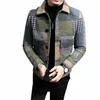 Patchwork polaire veste d'hiver hommes vêtements style coréen manteau d'hiver hommes veste streetwear 3XL 2023 nouveautés Z9JF #