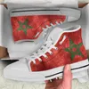 أحذية غير رسمية InstantArts Morocco High Top Top Canvas Lightwight Lace-Up Man Fulcanized Treadible Sneakers Zapatos