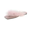 Slippers Slippers Fluffy Feather Flip Women Summer Fasion Fuzzy Tong Womens Casual Outdoor Smooth Sandals Plus Size H2403267OZQ