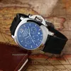 Роскошные мужские механические наручные часы Panerrais Многофункциональные дизайнерские часы Высококачественные сапфировые часы большого диаметра NKNV