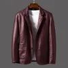 men Coat Handsome Single-breasted Busin Jacket Polished Suit Coat M0v6#