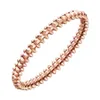 Top gioielli di lusso di alta marca Kajia Bullet placcato oro rosa 18 carati braccialetto con chiodi di salice braccialetto di lusso leggero alla moda e versatile Originale 1to1 con logo reale