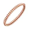 Top luxury fine designer jewelry Kajia Bullet plated 18k rose gold willow nail bracelet fashionable and versatile light luxury bracelet Original 1to1 With Real Logo