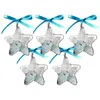 Party Supplies 5st Sea Glass Star Gift Ocean Christmas Tree Decoration Art Ready to Hang