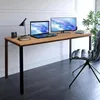 キャンプ家具の洗練された頑丈な36x72インチコンピューターデスク - ワークスタディキャンプキャンプテーブルダイニング屋外に最適