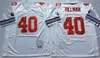 Rétro Foobtall 40 Pat Tillman Jersey 1994 Vintage 12 Bob Griese 13 Dan Marino 39 Larry Csonka 75e anniversaire Noir Rouge Blanc Vert Homme Vintage Toute équipe cousue