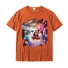 Uzayda Erkek Tişörtleri Pizza Gökkuşağı Kedi Lazer Taco Burrito T-shirt 3D Baskı Erkek Tişörtleri Satılık Pamuk Normal T-Shirts 240327