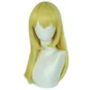 Party Supplies Irvine Wigs Anime vuxna kvinnor rollplay gult långt rakt hår mashle magiska muskler cosplay kostym tillbehör