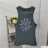 Damestanktopjes Camis Designer Love-bedrukte tanktop met uitgesneden achterkant, slim-fit onderkant en jarretel Drop-levering Kleding Kleding Tops Tees Ot2Rh