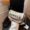 30% OFF Designer bag 2024 Handbags Live streaming fashionable and casual womens contrasting color letters internet famous single shoulder crossbody small square