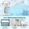 Timing Seven-Color Ambience Light Air Cooler Spray Refrigeration Desktop Mini Small Air Conditioning Timing Air Cooler wholesale