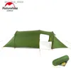テントとシェルターNatureHike Camping Tent Ultralight Ventilation 2-3人の屋内テント防水二重層オープンシェルター210T/20D屋外テント24327