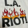 FALECTION MENS 24ss GD vintage L.A. riot graphic gold glitter cotton t-shirt gd dept