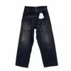 الجينز للرجال Y2K العلامة التجارية الكلاسيكية Grailz المطرزة DENIM ZIPPER FIT Y Project Pant Cotton Pants Comfort #786