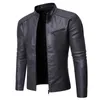 Pu Casual Veste en cuir Hommes Printemps Automne Manteau Moto Biker Slim Fit Outwear Mâle Noir Bleu Vêtements Plus Taille S-3XL 2024 N3Qh #