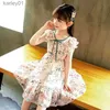 Girl's Dresses Dress Girl Summer Party Child Chiffon Princess Dresses Cool Refreshing Floral Kids Clothes 2 To 12 Years Old Baby Casual Dresses yq240327