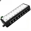 Injetor poe 4 portas 8 portas divisor poe para rede cctv câmera poe alimentação sobre ethernet ieee802.3af 12v-48v ap sem fio