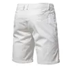 Moda Uomo 100 Cotone Business Casual Pantaloncini Estate Sociale Elastico in vita Cargo Y2k Bermuda Beach Gym Hombre 240315