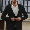 Estilo britânico elegante algodão linho profissional vestido cavalheiro negócios casual retro listrado terno masculino jaqueta 240327