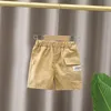 Baby pojke kläder set tshirtshorts barn sommarkläder söt tecknad outfit spädbarn småbarn tee skjorta byxor 240313