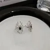 Серьги-гвоздики Модный жидкий паук для женщин — минималистичный и уникальный зажим на ухе-кафф в стиле панк