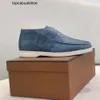 Loro pianoforte lp lorospianasl Nuovo abito uomo di lusso scarpe aperte camminata in pelle scamosciata stivalette sneaker moca