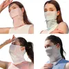 Bandanas Silk Sports Mask Scarf Breattable Full Face Sun Protection Soft Anti Ultraviolet Thin for Summer Outdoor Activity