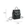 Evening Bags UKF 2024 Spring Chain Backpack Shining Oil Wax Leather Vintage Shoulder Underarm Bag Female Korean Niche Brand Purse