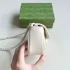 Mini Chain Crossbody Body Handtas Licht Luxe Designer Echt lederen liefde Schouder Telefoon Classic Lingge Macaron -serie Wallet Purse