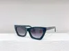 Óculos de sol olho de gato havana azul para mulheres verão sunnies gafas de sol designer óculos de sol tons occhiali da sole proteção uv400
