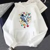 Kobiet bakotury moda kobiety swobodne kawaii kreskówki graficzny graficzny nadruk jesienne zimowe streetwear okrągły szyja pullover bluza unisex