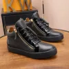 Nowe buty projektanta zamka błyskawicznego czarne aksamitne trampki wysokie niskie top podwyższone sceniczne sceniczne stylistę Stylist Men Treners Platform