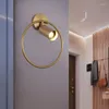 Wall Lamps Post Modern LED Luxury Lamp 5W GU10 AC95-260V Ling Room Bedroom Bedside Fixtures Lighting Indoor