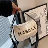 30% KORTING Designer tas 2024 Handtassen Baobao Damesmode Veelzijdig Casual Schouder Minimalistische Textuur Letter Afdrukken Keten Crossbody Dames