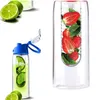 Botellas de agua 800 ML Infusor de frutas Botella de infusión Deportes portátiles Salud Jugo Maker Drinkware