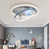 Luzes de teto lâmpada de quarto LED para estudo sala de jantar cozinha decoração de casa iluminação interna montada lua