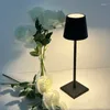 Table Lamps Portable USB Rechargeable Lamp Touch Switch Night Light El Cordless Desk For Living Room Restaurant