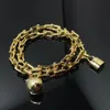 Klassieke luxe sieraden merk armband G Mooie open manchet armbanden Bloem edelsteen armband ontwerpers vrouwen gouden armband voor mannen met doos geschenken