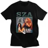 мужчины хип-хоп Harajuku уличная одежда летние футболки рэпер SZA CTRL X SOS футболка с принтом альбома винтажная футболка унисекс 90-х годов топы больших размеров b1iG #