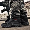 Yürüyüş ayakkabıları artı erkek botları nefes alabilen askeri özel taktik çöl savaş ayak bileği açık spor ayakkabılar