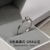 925 Sterling Silber Mode Diamant Ring Weibliche Mosang Stein 30 Punkte 60 Einfache Vorschlag Hochzeit Taube Ei 93