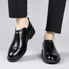 Casual Shoes Męskie trendy modowe skórzane mokasyny Formalne impreza Business Negocjacja