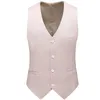 2023 Fi Nieuwe Heren Leisure Casual Boutique Effen Kleur Busin Bruidegom Bruiloft Vest W7qn #