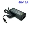 Adaptateur 48V 1A AC DC, chargeur pour lumière LED 5050 3528 CCTV 48V1A, adaptateur d'alimentation de commutation 5.5*2.5/2.1mm